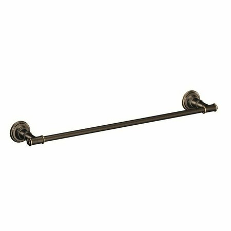 C S I DONNER Moen Towel Bar, 18 in L Rod, Stainless Steel, Mediterranean Bronze, Surface Mounting DN9118BRB